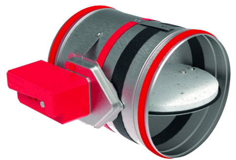 CIRCE4 M230 Átmérő: 710mm • Motoros, kör keresztmetszetű tűzcsappantyú, 230V, 90 perc Típusok=CCF CIRCE4 M230-S D710 • Átmérő=710mm • Tűzállóság=90