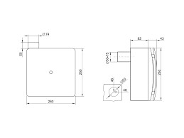 Red-Ring KN2-AP60 HY páraérzékelős és időrelés ventilátor, falon kívüli házzal