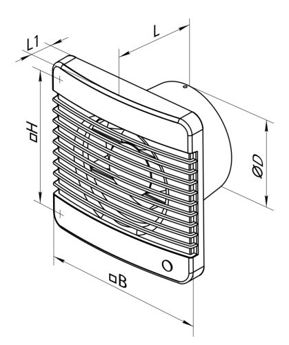 Vents 100 MTPL mozgásérzékelős ventilátor