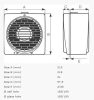 Vortice Vario 150/6" AR LL S Range ablakventilátor (12615)