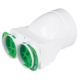   Awenta PRO VPC125-2 antibakteriális műanyag vízszintes szelepfogadó 75-mm