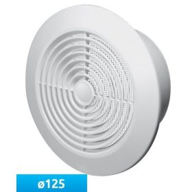   Awenta T65 műanyag mennyezeti körrács, fehér színben NA125