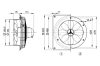 Maico DZS 35/4 B Ex e Axiál fali ventilátor acél fali gyűrűvel, DN 350, háromfázisú váltóáram, robbanásbiztos  Termékszám: 0094.0124