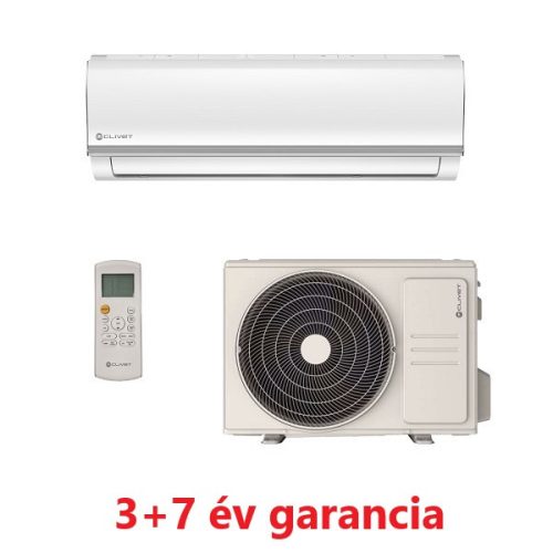Clivet Nativ Mono-Split klíma, Csendes üzem, -15°C fűtés, opciós wifivel 2,5 KW