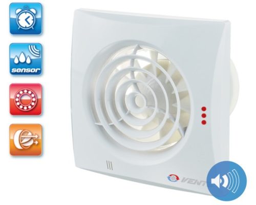 VENTS 100 Quiet TH páraérzékelős fürdőszoba-ventilátor