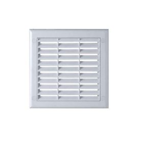   Awenta TK10 négyszögletes fali rács 150X150, szabályzó zsaluval, rovarhálóval, fehér