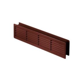   Awenta T15BR négyszögletes műanyag ajtórács, bútorrács 460X135, barna színben