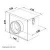 Zsírszűrő légcsatornákhoz a zsiradék felfogásához ∅ 150 mm