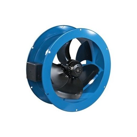 VENTS VKF 4D 300 Alacsony nyomású axiál ventilátor, fém házas kivitelben, cső közé építhető kialakítással. Na 300. 400 V kivitel.