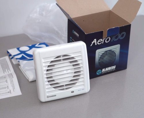  BLAUBERG AERO - Halk, tartós és sokoldalú fürdőszoba ventilátor UV-álló ABS házzal 