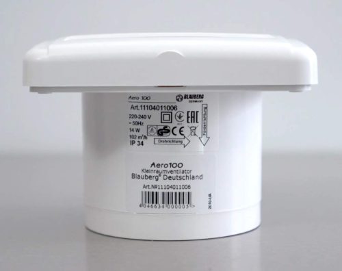 BLAUBERG AERO 100 – Leiser, langlebiger und vielseitiger Badezimmerlüfter mit UV-beständigem ABS-Gehäuse