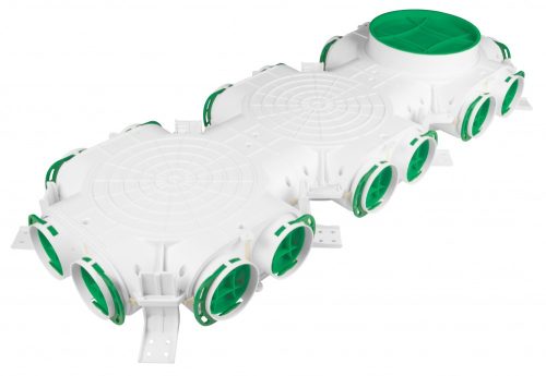PRO VCB160/200-16 antibakteriális PVC szintekközti osztódoboz 75-mm rendszerekhez