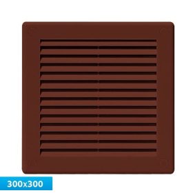   Awenta TRU10BR négyszögletes fali rács 300X300 rovarhálóval, barna