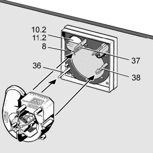 Maico ER-APB 100 H falon kívüli ventilátor tűzvédelmi fém zárózsaluval