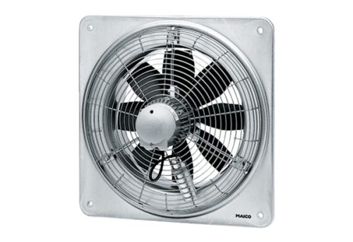 Maico DZQ 35/6 B Axiál fali ventilátor négyszögletes fali lemezzel, DN 350, háromfázisú váltóáram  Termékszám: 0083.0122