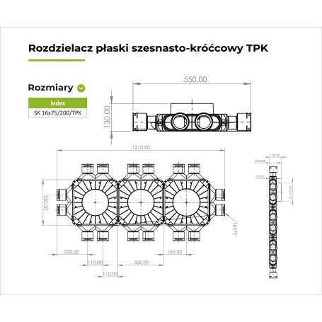HŐVP PRODMAX SK 16x75/200 műanyag osztódoboz