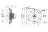 Maico DZS 40/2 BAxiál fali ventilátor acél fali gyűrűvel, DN 400, háromfázisú váltóáram  Termékszám: 0094.0061