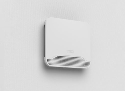 Aereco ETH 1853 EX higroszabályozású, falátvezetéses légbevezető, 5-40 m3/h (10 Pa), 10-80 m3/h (40 Pa), Ø100 mm, lezárható, fehér
