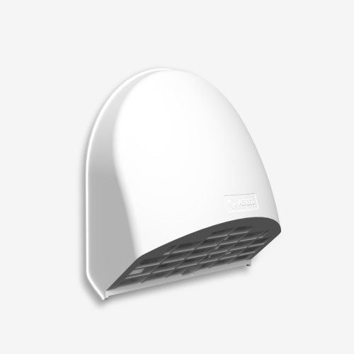 Aereco ETH 1853 EX higroszabályozású, falátvezetéses légbevezető, 5-40 m3/h (10 Pa), 10-80 m3/h (40 Pa), Ø100 mm, lezárható, fehér