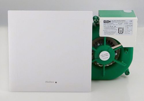 Helios ELS-VN 60/35 Ventilátor egység, formatervezett fehér előlappal, mosható szűrővel, elpiszkolódásjelzővel, 60/35 m3/h, késleltető relés