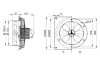 Maico DZS 30/84 B Axiál fali ventilátor acél fali gyűrűvel, DN 300, háromfázisú váltóáram, váltható pólusú  Termékszám: 0094.0042