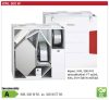 Helios KWL 500 W L Hővisszanyerős központi szellőző, easyControls szabályzással, baloldali friss levegő csonkkal