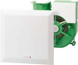 Helios ELS-V Radiális Ventilátor egység, formatervezett fehér előlappal, mosható szűrővel, elpiszkolódásjelzővel