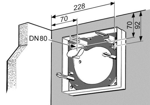 Maico ER-AP 60 falon kívüli ventilátor