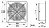 Awenta WO315/4 fali axiális ventilátor ABS műanyag kerettel