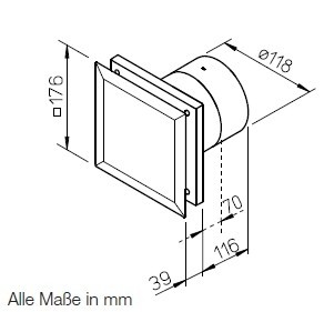 Helios M1/120 P MiniVent kisventilátor