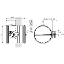 CR120+MFUS 315• Kézi, kör keresztmetszetű tűzcsappantyú, 120 perc