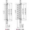 ATC SHN 500x100 Egysoros acél beltéri szellőzőrács