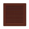 Awenta TRU30BR négyszögletes fali rács 100X100, rovarhálóval, barna