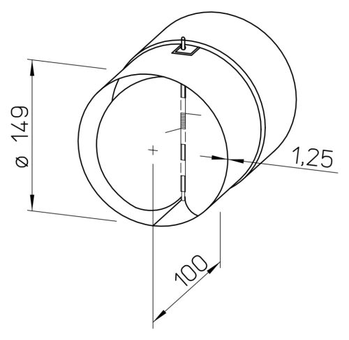 Helios RSK 150 visszacsapó szelep