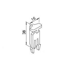 FRS flexibilis csőrendszer, retesz, 10 db  FRS-FK