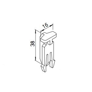 FRS flexibilis csőrendszer, retesz, 10 db  FRS-FK