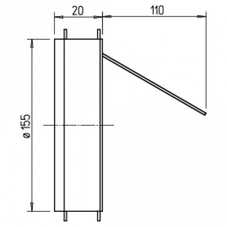 Helios KAK 160 Hidegfüst csappantyú
