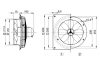 Maico DZS 25/2 B Ex e Axiál fali ventilátor acél fali gyűrűvel, DN 250, háromfázisú váltóáram, robbanásbiztos  Termékszám: 0094.0119