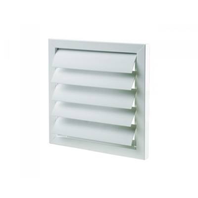 VENTS GRM 335x335 ipari szellőszőrács, alumínium keret, műanyag lamellák