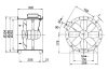 Maico DZR 25/4 B Ex e Axiál csőventilátor, DN 250, háromfázisú váltóáram, robbanásbiztos  Termékszám: 0086.0701