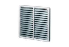 VENTS GRM 585x585 ipari szellőszőrács, alumínium keret, műanyag lamellák