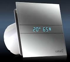 Cata E-100 GSTH páraérzékelős fürdőszoba-ventilátor, ezüst