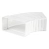 Vents 82810 lépcsős könyök idom 60x204 mm-es lapos csatornához (gyári típusfotó)