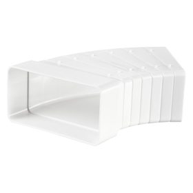 Vents 82810 lépcsős könyök idom 60x204 mm-es lapos csatornához (gyári típusfotó)