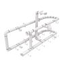 Awenta KO100-10 PVC merev cső NA100, 1 m