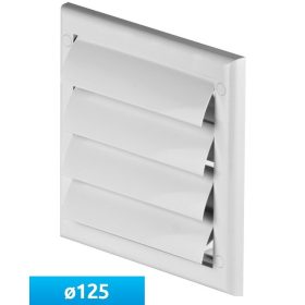  Awenta TN4 fali gravitációs zsaluzat, 125-ös csőcsonkkal 150X150