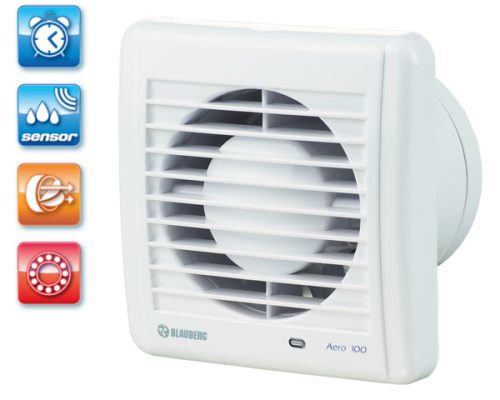  BLAUBERG AERO 100 H - Páraérzékelős fürdőszoba és wc ventilátor