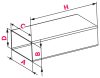 Awenta KP204-15 lapos PVC légcsatorna 60 × 204 mm, 1,5 m