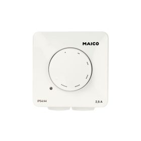   Maico STX 2,5 Fordulatszám szabályzó falon kívüli vagy -belüli beszereléshez, max. terhelés 2,5 A  Termékszám: 0157.1562