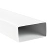 PVC szögletes csővezeték légcsatornákba, merev 220x90 mm, hossz 1000 mm